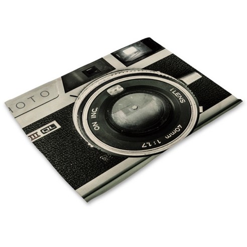 리빙팝 카메라 테이블매트, 03, 42 x 32 cm