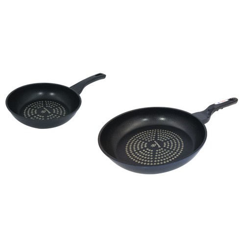 코코렉스 다이아몬드 코팅 인덕션 후라이팬 2p 명절 선물 세트, 1세트, 후라이팬 20cm + 28cm