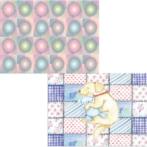 벨라 실리콘 식탁매트 2p 낮잠 세트, 낮잠, 환상, 385 x 285 mm, 두께 1mm
