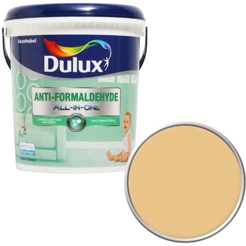 듀럭스 안티 포름알데히드 페인트 3L, Muted Mustard