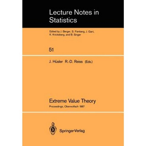 Extreme Value Theory: Proceedings of a Conference Held in Oberwolfach Dec. 6-12 1987 Paperback, Springer