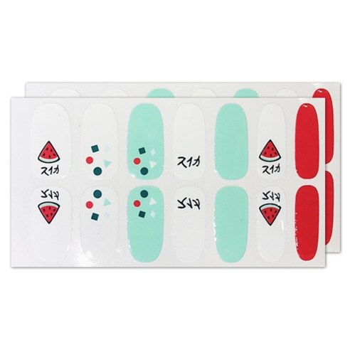 지니핀 네일 패치 스티커, NP0897, 2세트