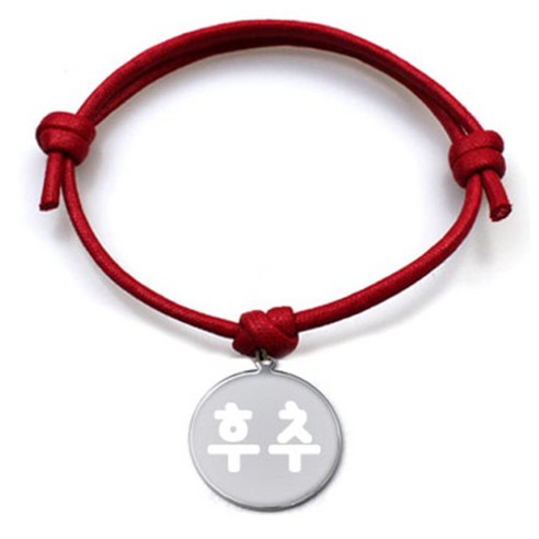 펫츠룩 굿모닝 레드 반려동물 목걸이 M + 메탈원형 팬던트 M, 실버(후추), 1개