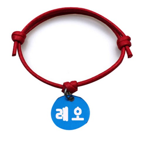 펫츠룩 굿모닝 레드 반려동물 목걸이 M + 알미늄원형 팬던트 M, 블루(레오), 1개