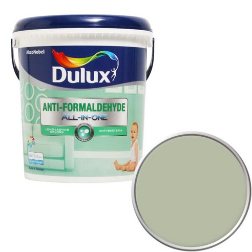듀럭스 안티 포름알데히드 올인원 페인트 3L, Cloverleaf Green