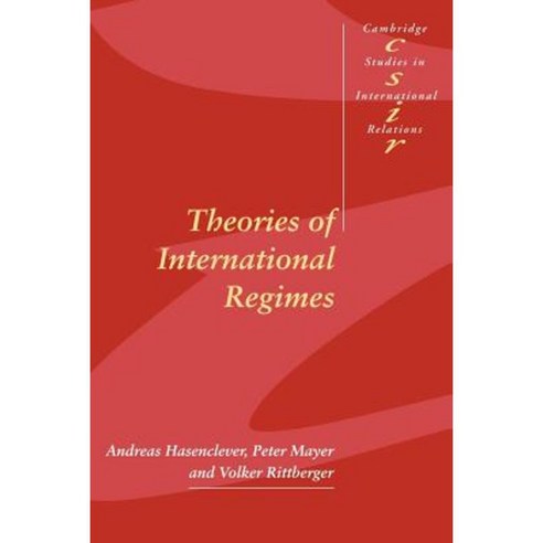 Theories of International Regimes Paperback, Cambridge University Press