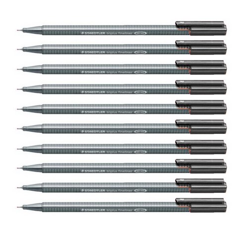스테들러 트리플러스 화인라이너 334 수성펜 0.3mm, 8, 10개입