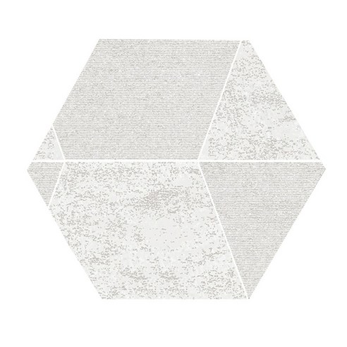 유니크 조각 시트지 육각형 5p, 스톤 화이트