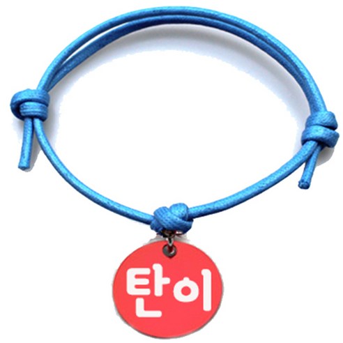 펫츠룩 굿모닝 블루 반려동물 목걸이 M + 원형 팬던트 M, 탄이(레드), 1개