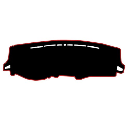 이모션 펠트 논슬립 3D 입체설계 대쉬보드 커버 현대, 아반떼HD (수납 무), 블랙 + 레드 테두리