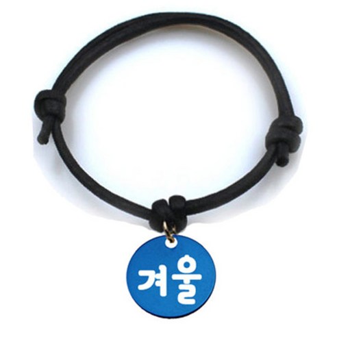 펫츠룩 굿모닝 블랙 반려동물 목걸이 M + 알미늄원형 팬던트 M, 블루(겨울), 1개