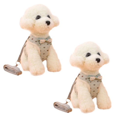 Dr.Mini 고양이 앤 강아지 가슴 스트랩 조끼 2p, 캐릭터 블루