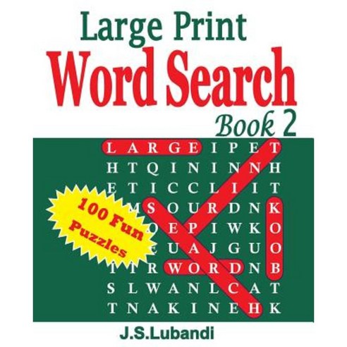 Large Print Word Search Book 2 Paperback, Createspace Independent Publishing Platform