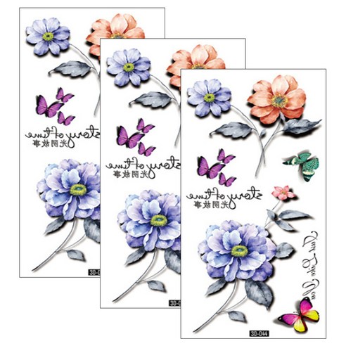 뷰티팝 타투 스티커 D, 43, 3개입