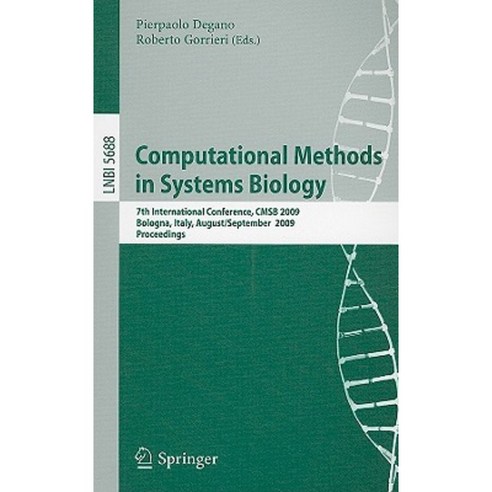 Computational Methods in Systems Biology: 7th International Conference Cmsb 2009 Paperback, Springer