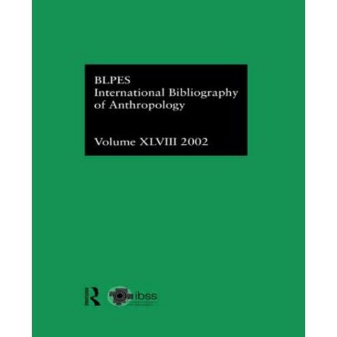 Ibss: Anthropology: 2002 Vol.48 Hardcover, Routledge
