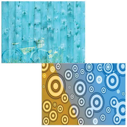 벨라 실리콘 식탁매트 동그라미 1 세트, 동그라미 1, 자전거, 385 x 285 mm