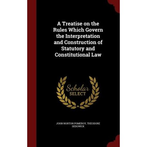 A Treatise on the Rules Which Govern the Interpretation and Construction of Statutory and Constitutional Law Hardcover, Andesite Press