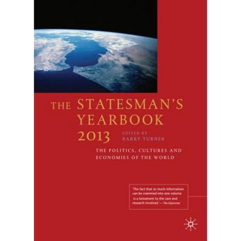The Statesman''s Yearbook 2013: The Politics Cultures and Economies of the World Hardcover, Palgrave MacMillan