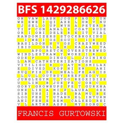 Bfs 1429286626: A Bfs Puzzle Paperback, Createspace