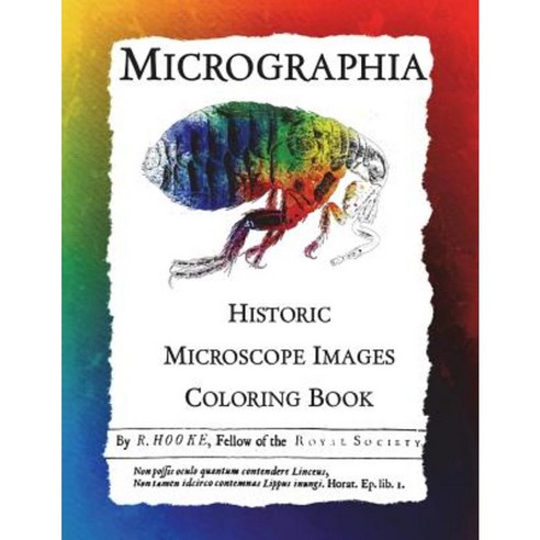 Micrographia: Historic Microscope Images Coloring Book Paperback, Hawaiian Heritage Press