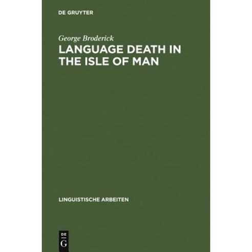 Language Death in the Isle of Man Hardcover, de Gruyter