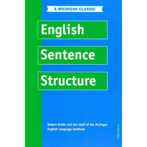 English Sentence Structure Paperback, University of Michigan Press ELT