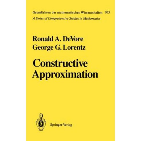 Constructive Approximation Hardcover, Springer