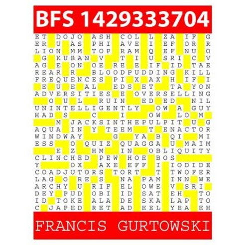 Bfs 1429333704: A Bfs Puzzle Paperback, Createspace