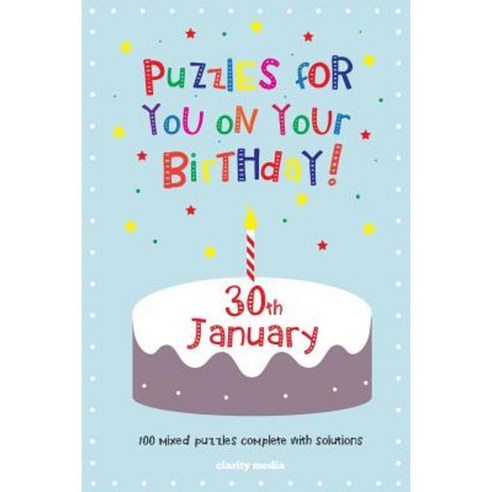 Puzzles for You on Your Birthday - 30th January Paperback, Createspace