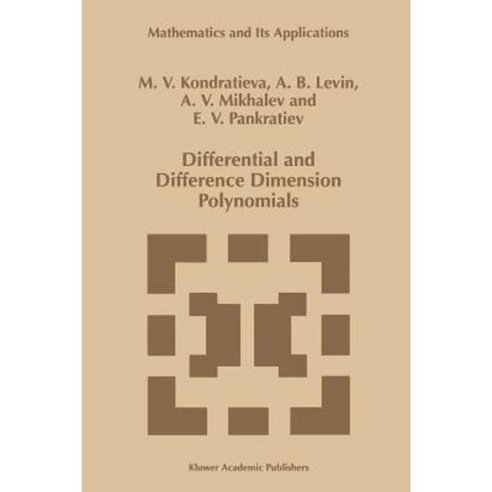 Differential and Difference Dimension Polynomials Paperback, Springer