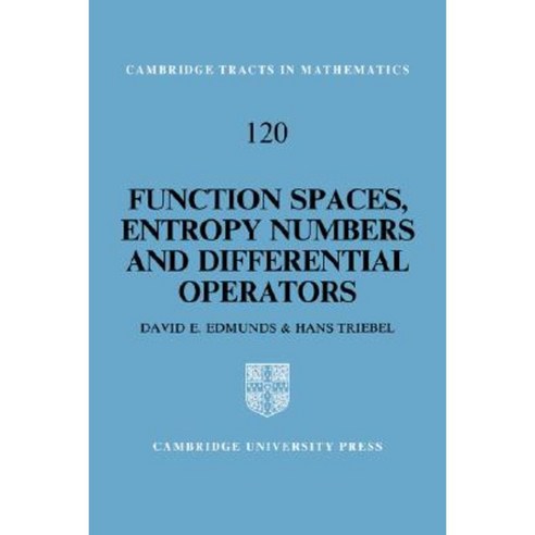 Function Spaces Entropy Numbers Differential Operators Hardcover, Cambridge University Press