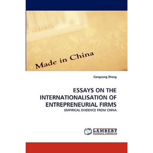 Essays on the Internationalisation of Entrepreneurial Firms Paperback, LAP Lambert Academic Publishing