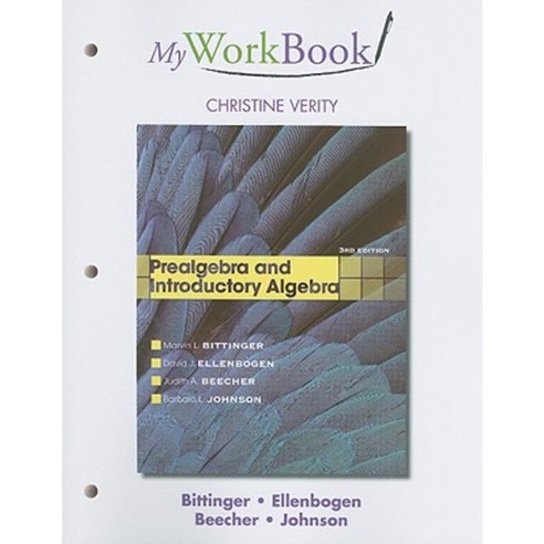 MyWorkBook: Prealgebra And Introductory Algebra Paperback, Addison ...