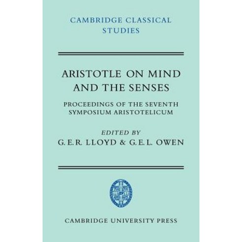 Aristotle on Mind and the Senses Paperback, Cambridge University Press