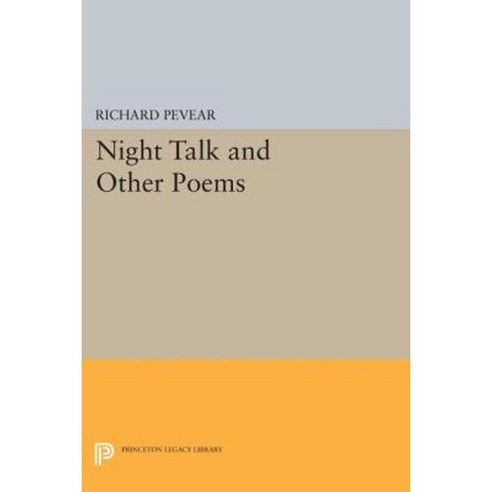 Night Talk and Other Poems Paperback, Princeton University Press