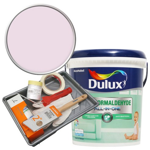 듀럭스 안티 포름알데히드 올인원 페인트 3L 세트, Baby Pink  97RB 77/086