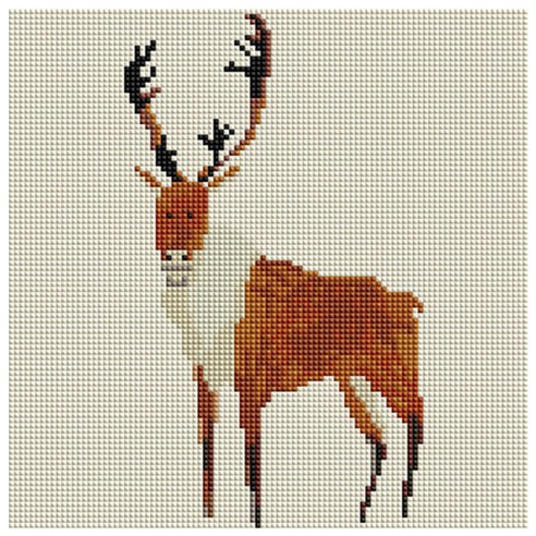 아트조이 DIY 보석 십자수 키트 25 x 25 cm, 루돌프, 1개