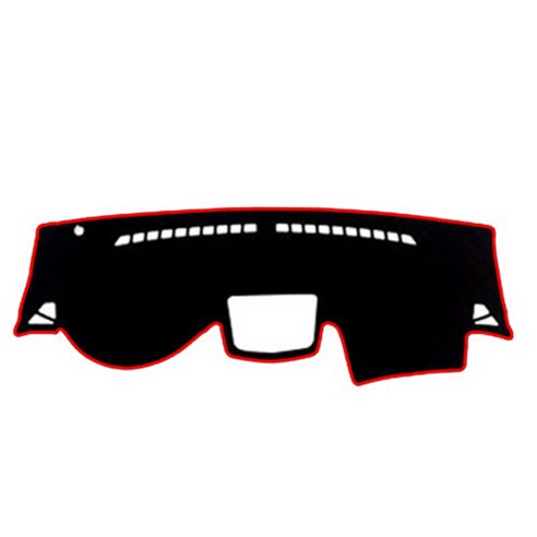 지티글로벌 다이아코트 벨벳 논슬립 자동차 대쉬보드커버, 티볼리, 티볼리 에어, 티볼리 아머 매립형, 블랙 + 레드 스티치