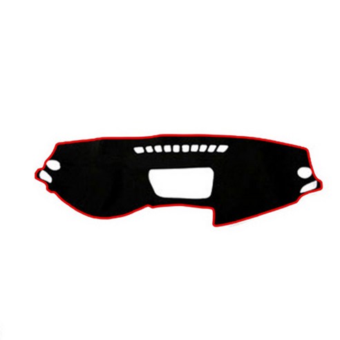 지티글로벌 다이아코트 벨벳 논슬립 자동차 대쉬보드커버, 뉴 SM3 2010년이후 일반형, 블랙 + 레드 스티치