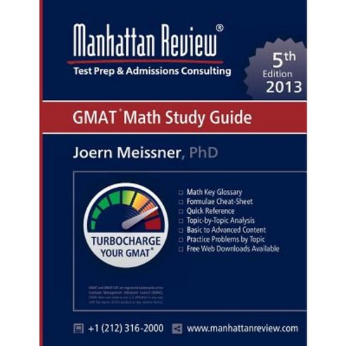 Manhattan Review GMAT Math Study Guide [5th Edition] Paperback, Manhattan Review, Inc.