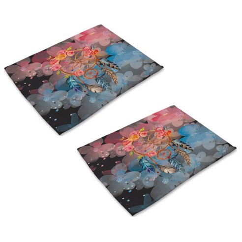 아울리빙 드림캐쳐 식탁매트 2p, C, 42 x 32 cm