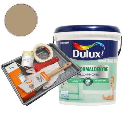 듀럭스 안티 포름알데히드 올인원 페인트 세트, Surrey Beige, 3L, 1개