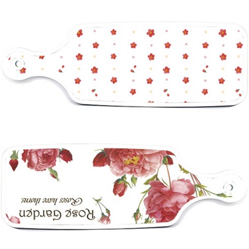 로엠디자인 서빙 도마 보드 2p Rose Garden 세트, Rose Garden, 장단색 나팔꽃, 1세트