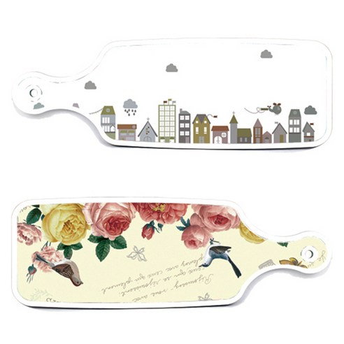 로엠디자인 서빙 도마보드 2p ParisRose 세트, ParisRose, 도시클립아트, 1세트