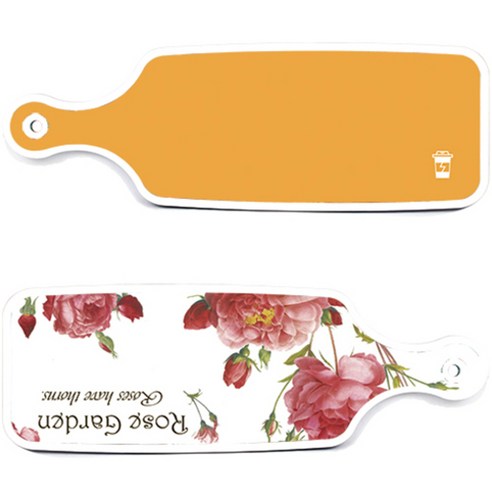 로엠디자인 서빙 도마 보드 2p Rose Garden 세트, Rose Garden, 옐로, 1세트