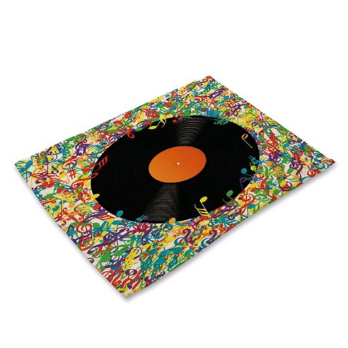 비케이 Music is my life 식탁매트, 10, 가로 42cm x 세로 32cm