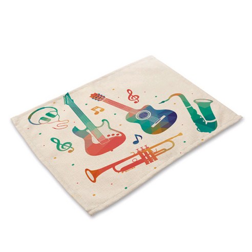 비케이 Music is my life 식탁매트, 8, 가로 42cm x 세로 32cm