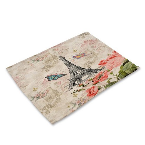 비케이 세계명소 엽서 식탁매트, 10, 가로 42cm x 세로 32cm