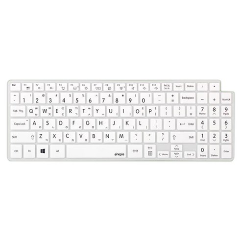 파인피아 LG 15Z980 15ZD980용 노트북 문자인쇄키스킨 LG17, 화이트, 1개